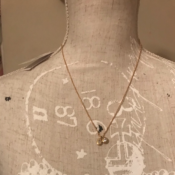 NEW Kate Spade Elegant Edge Dangle Charm Pendant Gold Tone Fashion Necklace - Picture 3 of 10